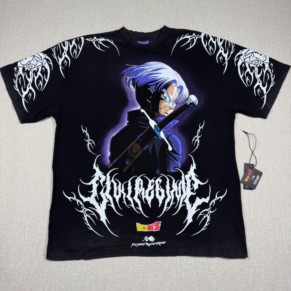 Civil Regime Dragon Ball Z Trunks Revenge American Classic Oversized Tee Black M